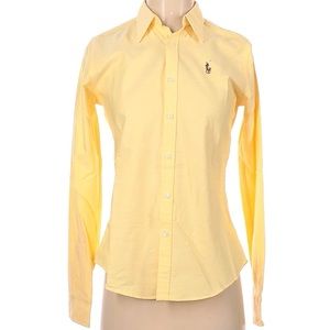 Timeless Yellow Ralph Lauren Polo Button Up Long Sleeve